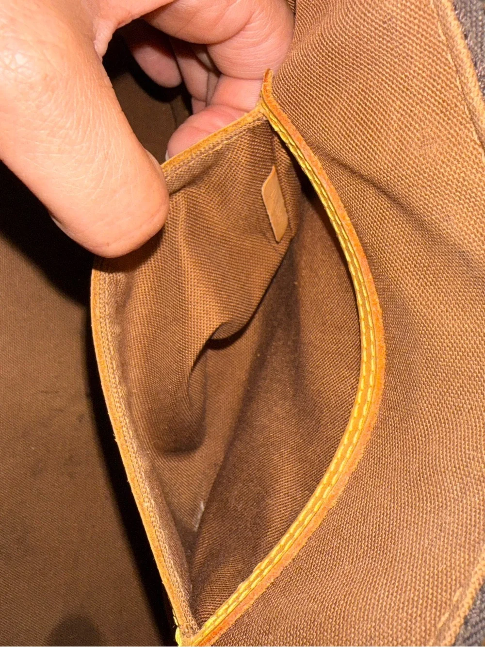 Louis Vuitton Brown Monogram Canvas Alma Satchel with Natural Vachetta Trim